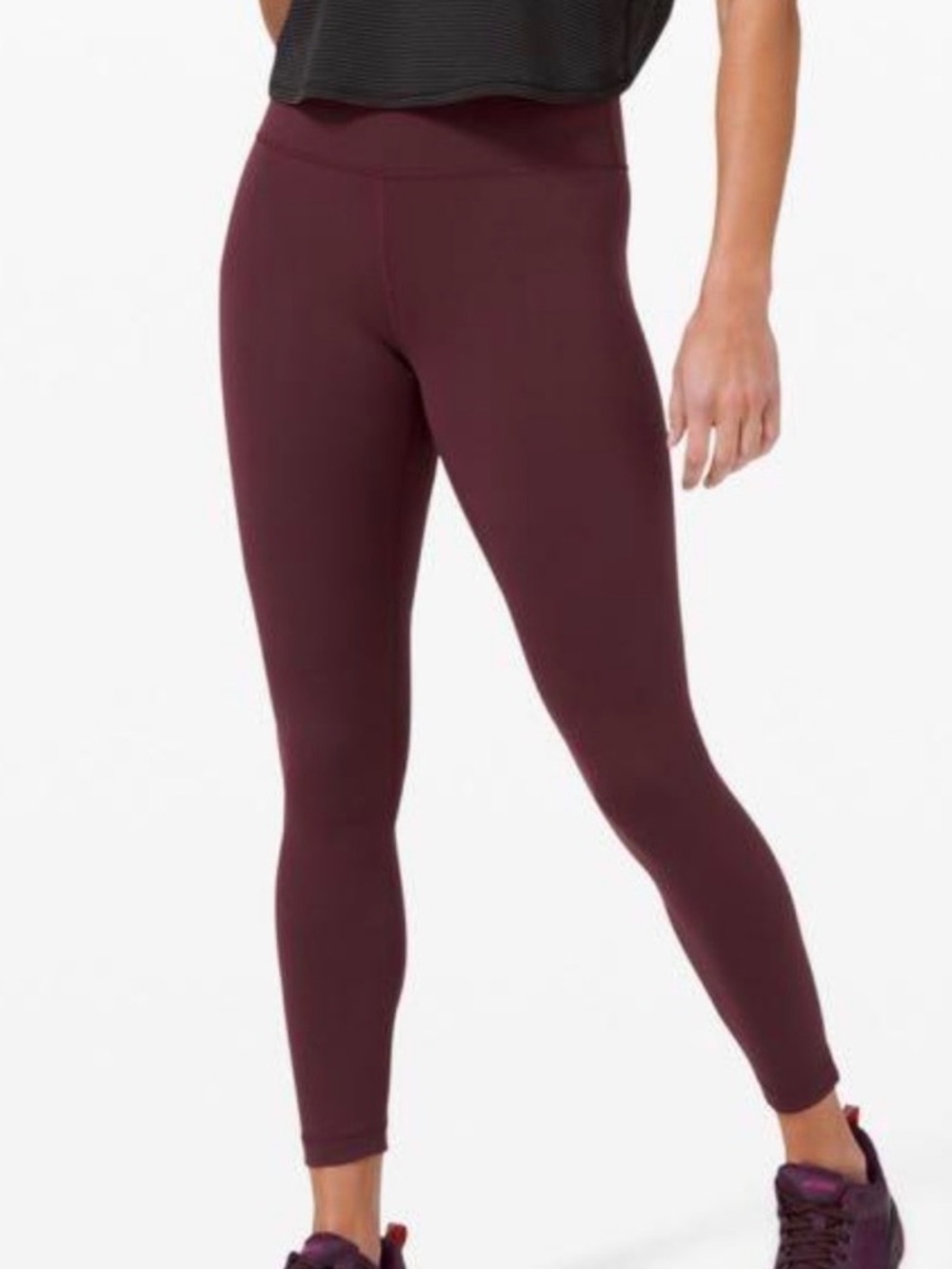 Lululemon Wunder Train High-Rise Tight 25” Cassis Leggings Size 4